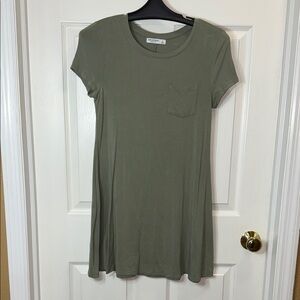 Olive Green T-Shirt Dress